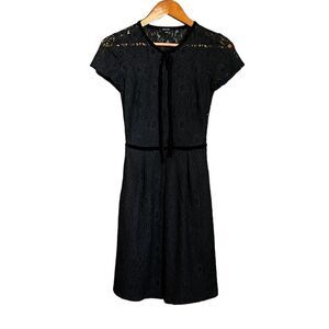 RW&CO black lace short‎ sleeve dress. Size xxs